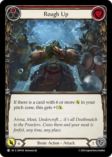 Rough Up (Red) [SUP158] (Super Slam)  Rainbow Foil | Good Games Modbury