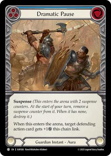 Dramatic Pause (Blue) [SUP200] (Super Slam)  Rainbow Foil | Good Games Modbury