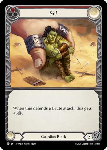 Sit! [SUP210] (Super Slam)  Rainbow Foil | Good Games Modbury