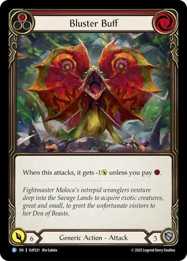 Bluster Buff [SUP221] (Super Slam)  Rainbow Foil | Good Games Modbury