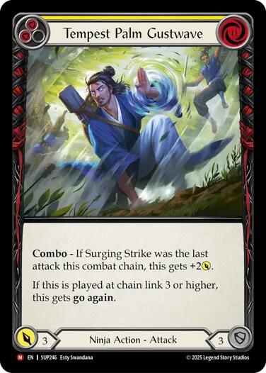 Tempest Palm Gustwave [SUP246] (Super Slam)  Rainbow Foil | Good Games Modbury