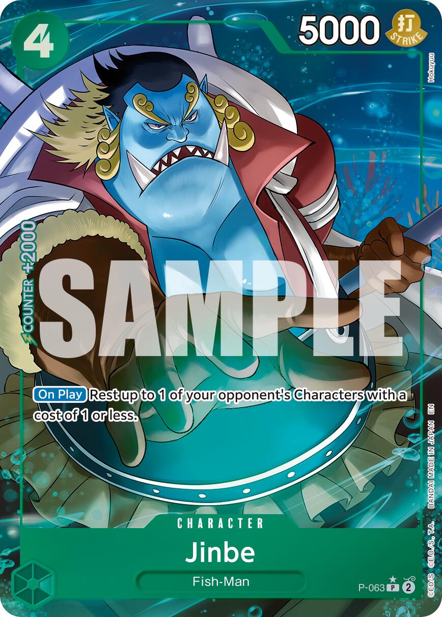 Jinbe (P-063) (Alternate Art) [Premium Booster -The Best- Vol. 2] | Good Games Modbury