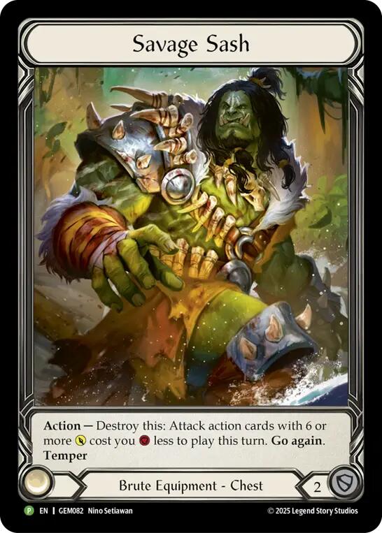 Savage Sash [GEM082] (GEM Pack 3)  Rainbow Foil | Good Games Modbury