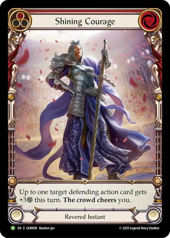 Shining Courage [GEM090] (GEM Pack 3)  Rainbow Foil | Good Games Modbury