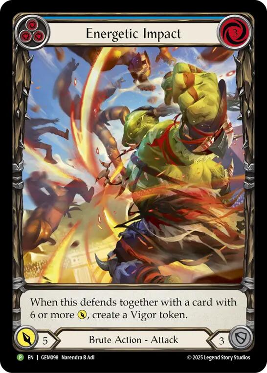 Energetic Impact [GEM098] (GEM Pack 3)  Rainbow Foil | Good Games Modbury