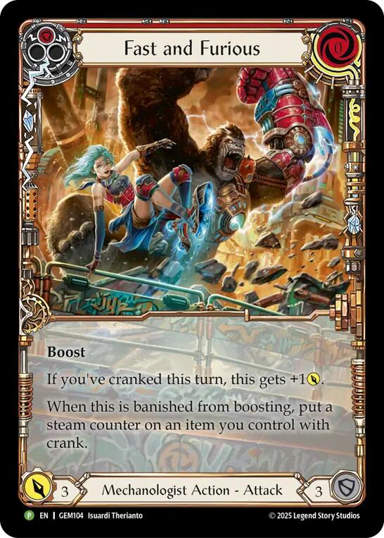 Fast and Furious [GEM104] (GEM Pack 3)  Rainbow Foil | Good Games Modbury