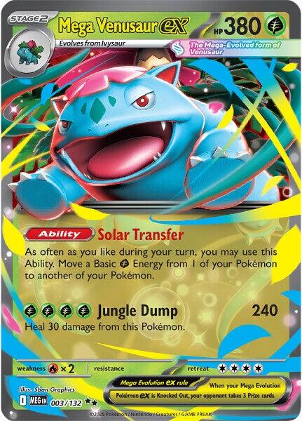 Mega Venusaur ex (003/132) [Mega Evolutions: Base Set] | Good Games Modbury