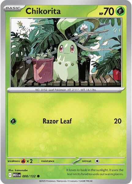 Chikorita (008/132) [Mega Evolutions: Base Set] | Good Games Modbury