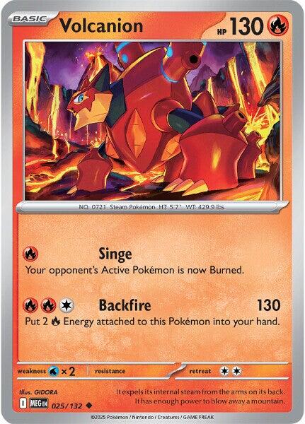 Volcanion (025/132) [Mega Evolutions: Base Set] | Good Games Modbury