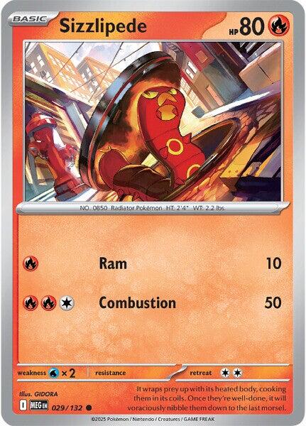 Sizzlipede (029/132) [Mega Evolutions: Base Set] | Good Games Modbury