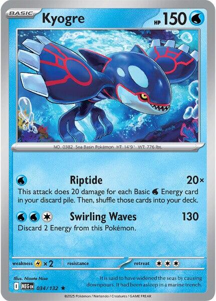Kyogre (034/132) [Mega Evolutions: Base Set] | Good Games Modbury