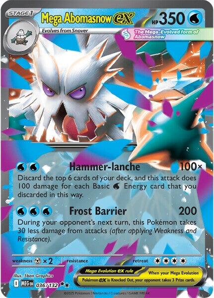 Mega Abomasnow ex (036/132) [Mega Evolutions: Base Set] | Good Games Modbury