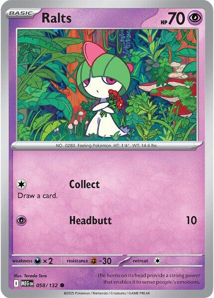 Ralts (058/132) [Mega Evolutions: Base Set] | Good Games Modbury
