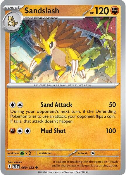 Sandslash (069/132) [Mega Evolutions: Base Set] | Good Games Modbury