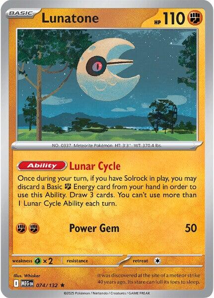 Lunatone (074/132) [Mega Evolutions: Base Set] | Good Games Modbury