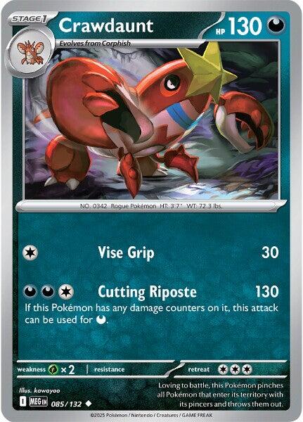 Crawdaunt (085/132) [Mega Evolutions: Base Set] | Good Games Modbury