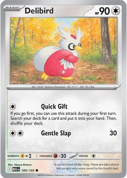 Delibird (105/132) [Mega Evolutions: Base Set] | Good Games Modbury
