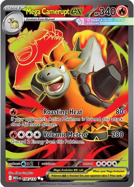 Mega Camerupt ex (156/132) [Mega Evolutions: Base Set] | Good Games Modbury