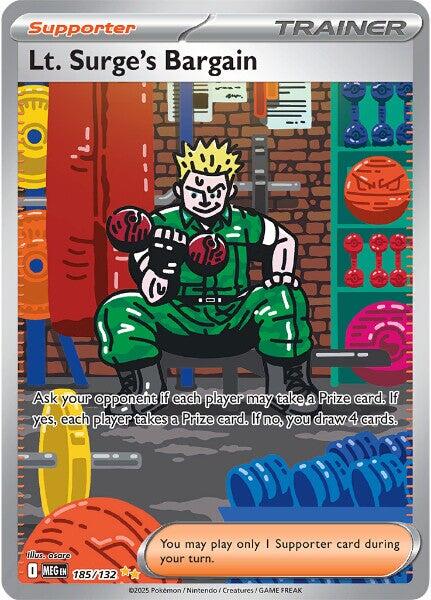 Lt. Surge's Bargain (185/132) [Mega Evolutions: Base Set] | Good Games Modbury