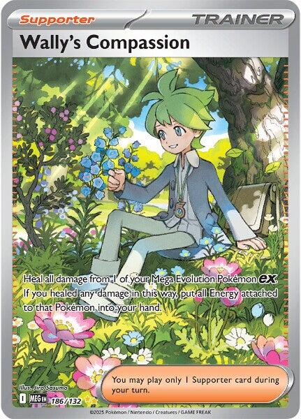 Wally's Compassion (186/132) [Mega Evolutions: Base Set] | Good Games Modbury