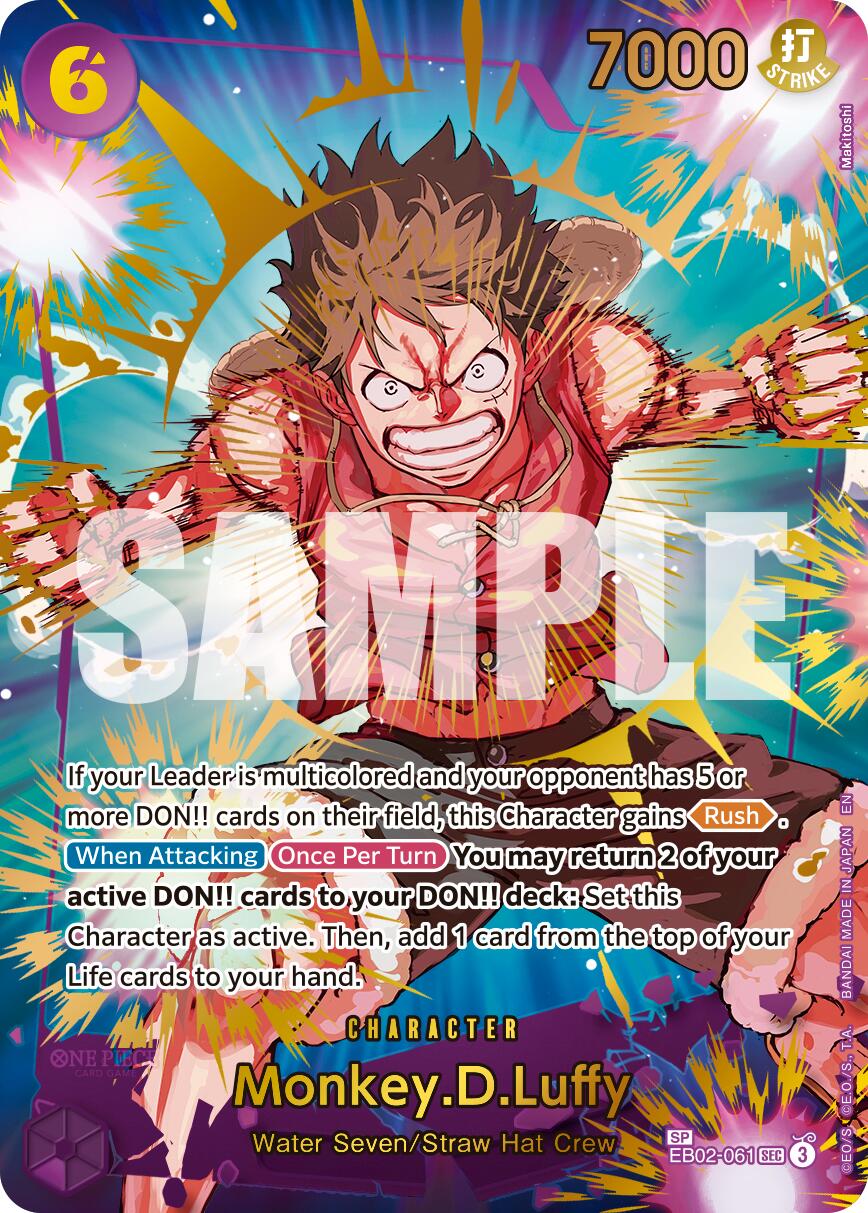 Monkey.D.Luffy (EB02-061) (SP) [Premium Booster -The Best- Vol. 2] | Good Games Modbury