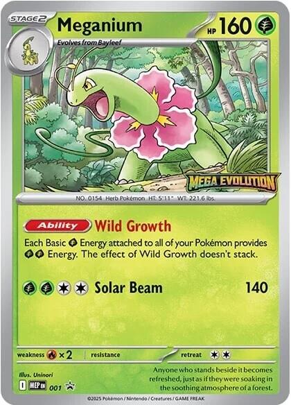 Meganium (001) [Mega Evolutions Promo] | Good Games Modbury