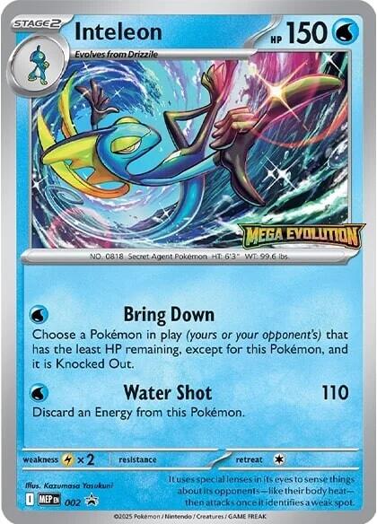 Inteleon (002) [Mega Evolutions Promo] | Good Games Modbury