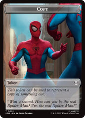 Copy // Human Citizen Double-Sided Token [Marvel's Spider-Man Tokens] | Good Games Modbury