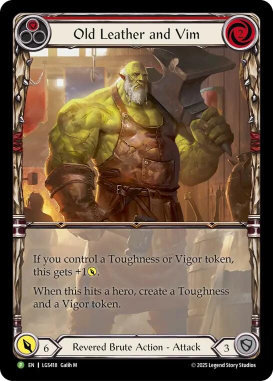 Old Leather and Vim [LGS418] (Promo)  Cold Foil | Good Games Modbury