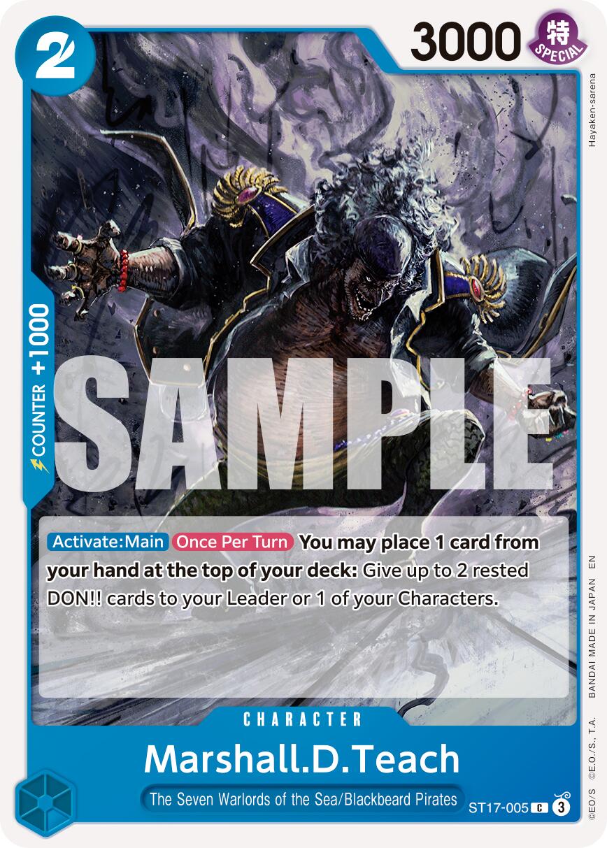 Marshall.D.Teach (ST17-005) [Premium Booster -The Best- Vol. 2] | Good Games Modbury