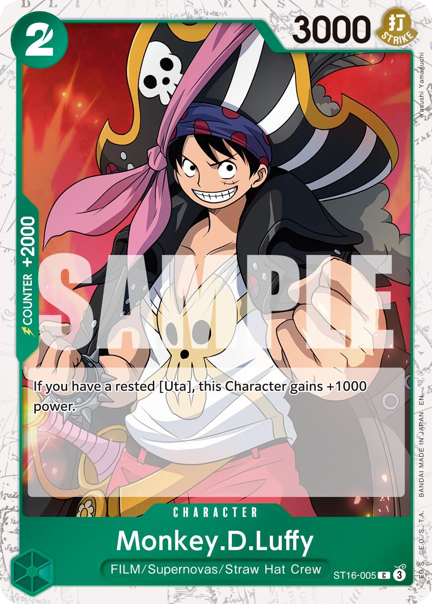 Monkey.D.Luffy (ST16-005) (Pirate Foil) [Premium Booster -The Best- Vol. 2] | Good Games Modbury