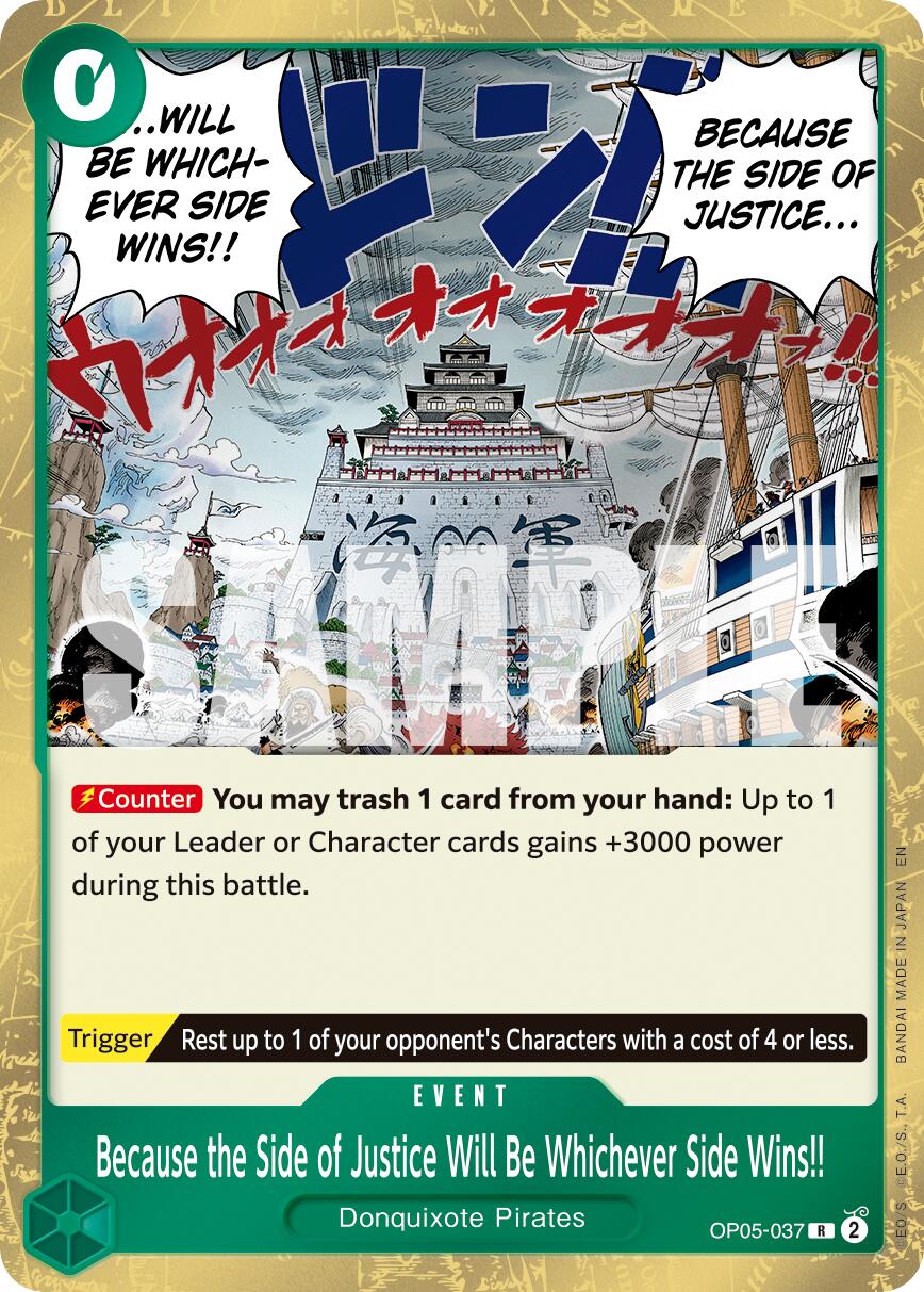 Because the Side of Justice Will Be Whichever Side Wins!! (Reprint) [Premium Booster -The Best- Vol. 2] | Good Games Modbury
