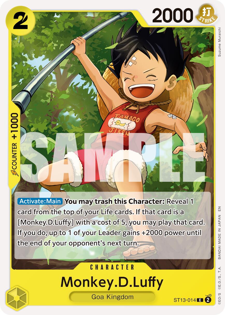 Monkey.D.Luffy (ST13-014) (Reprint) [Premium Booster -The Best- Vol. 2] | Good Games Modbury