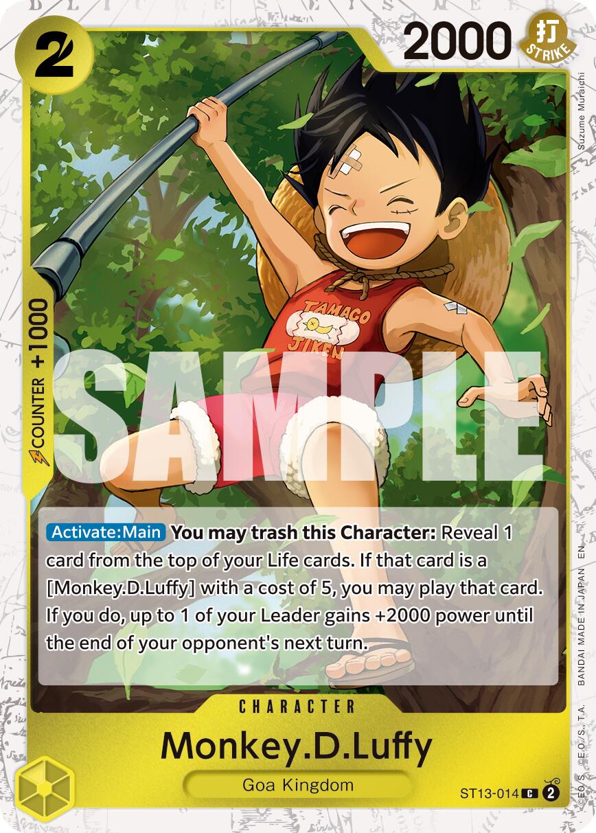 Monkey.D.Luffy (ST13-014) (Pirate Foil) [Premium Booster -The Best- Vol. 2] | Good Games Modbury