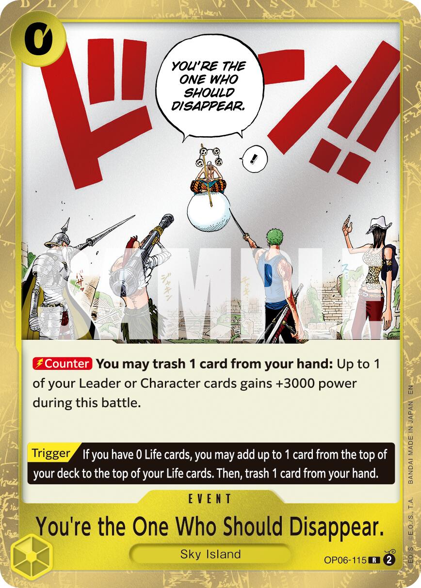 You're the One Who Should Disappear (Reprint) [Premium Booster -The Best- Vol. 2] | Good Games Modbury