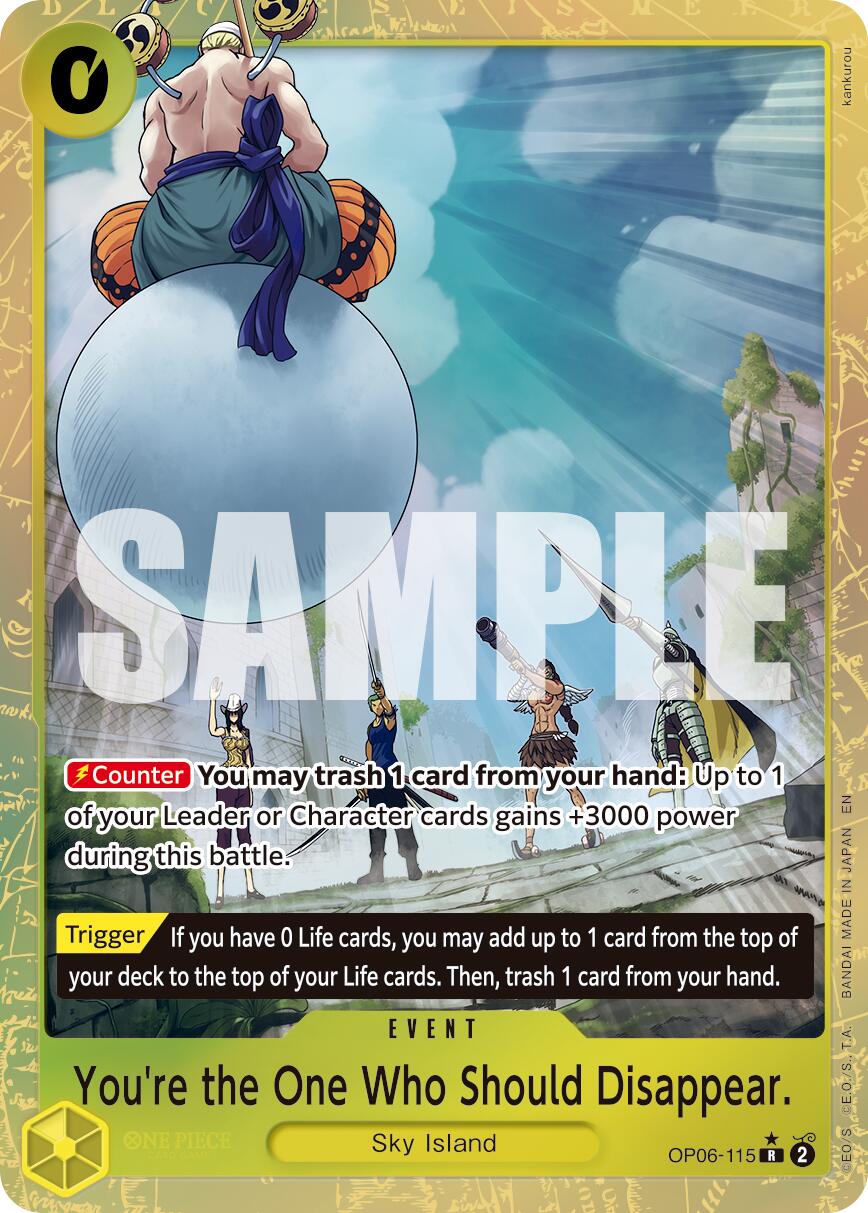 You're the One Who Should Disappear (Alternate Art) [Premium Booster -The Best- Vol. 2] | Good Games Modbury