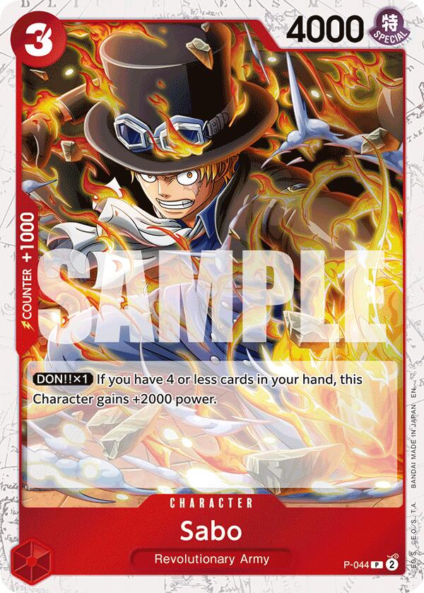 Sabo (P-044) (Pirate Foil) [Premium Booster -The Best- Vol. 2] | Good Games Modbury