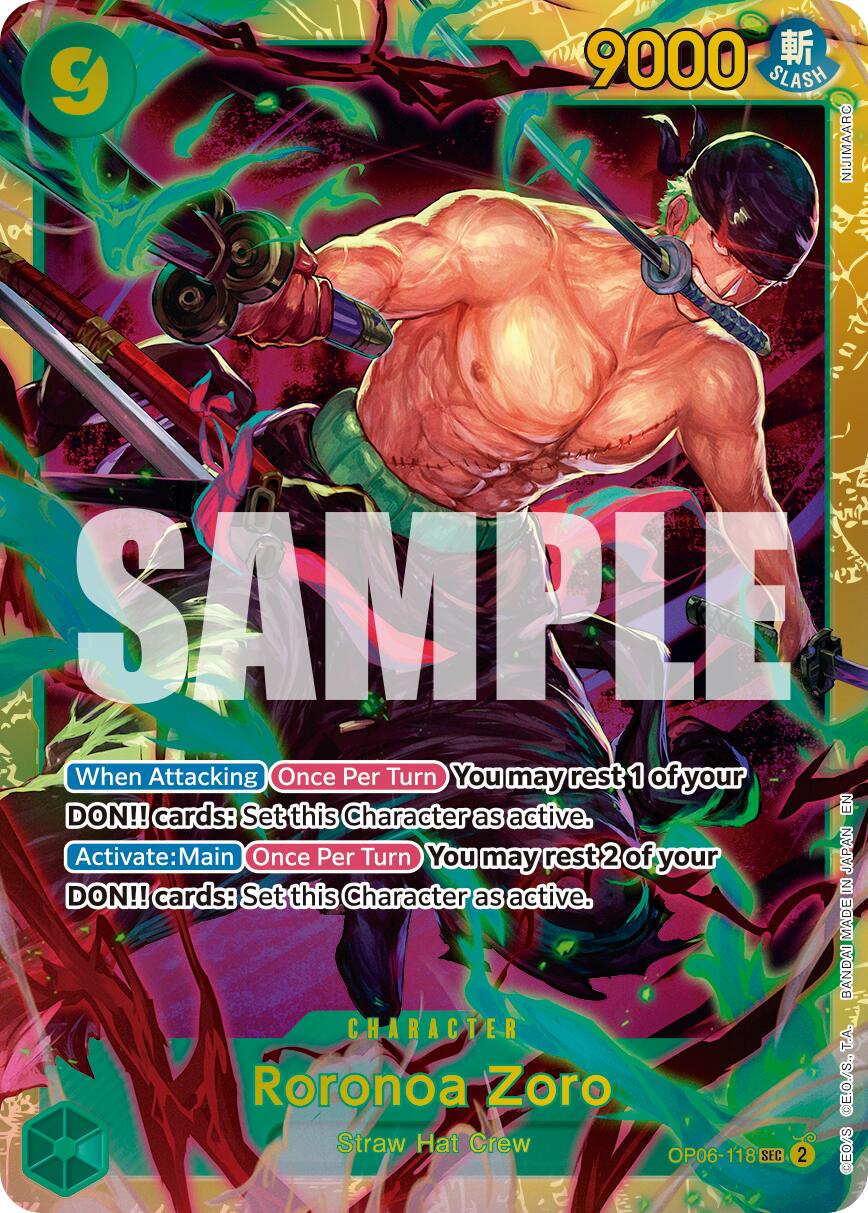 Roronoa Zoro (OP06-118) (Reprint) [Premium Booster -The Best- Vol. 2] | Good Games Modbury