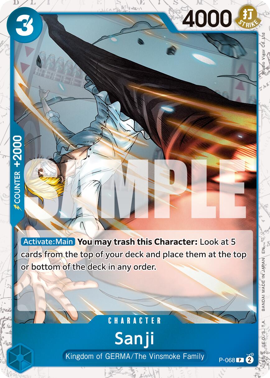 Sanji (P-068) (Pirate Foil) [Premium Booster -The Best- Vol. 2] | Good Games Modbury