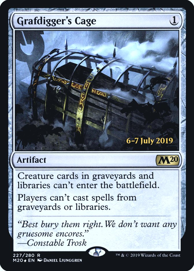 Grafdigger's Cage [Core Set 2020 Prerelease Promos] | Good Games Modbury