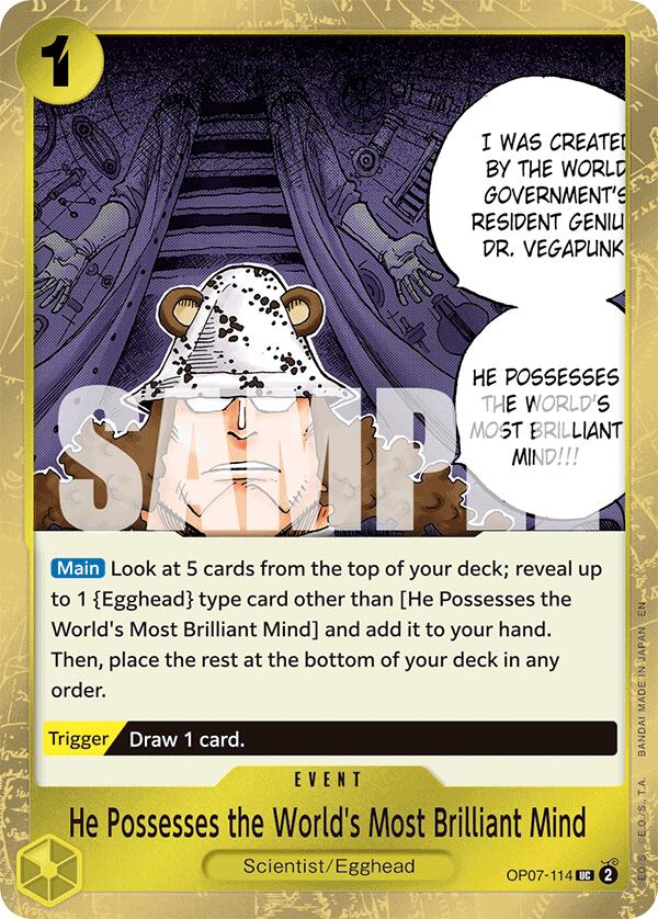 He Possesses the World's Most Brilliant Mind (Pirate Foil) [Premium Booster -The Best- Vol. 2] | Good Games Modbury