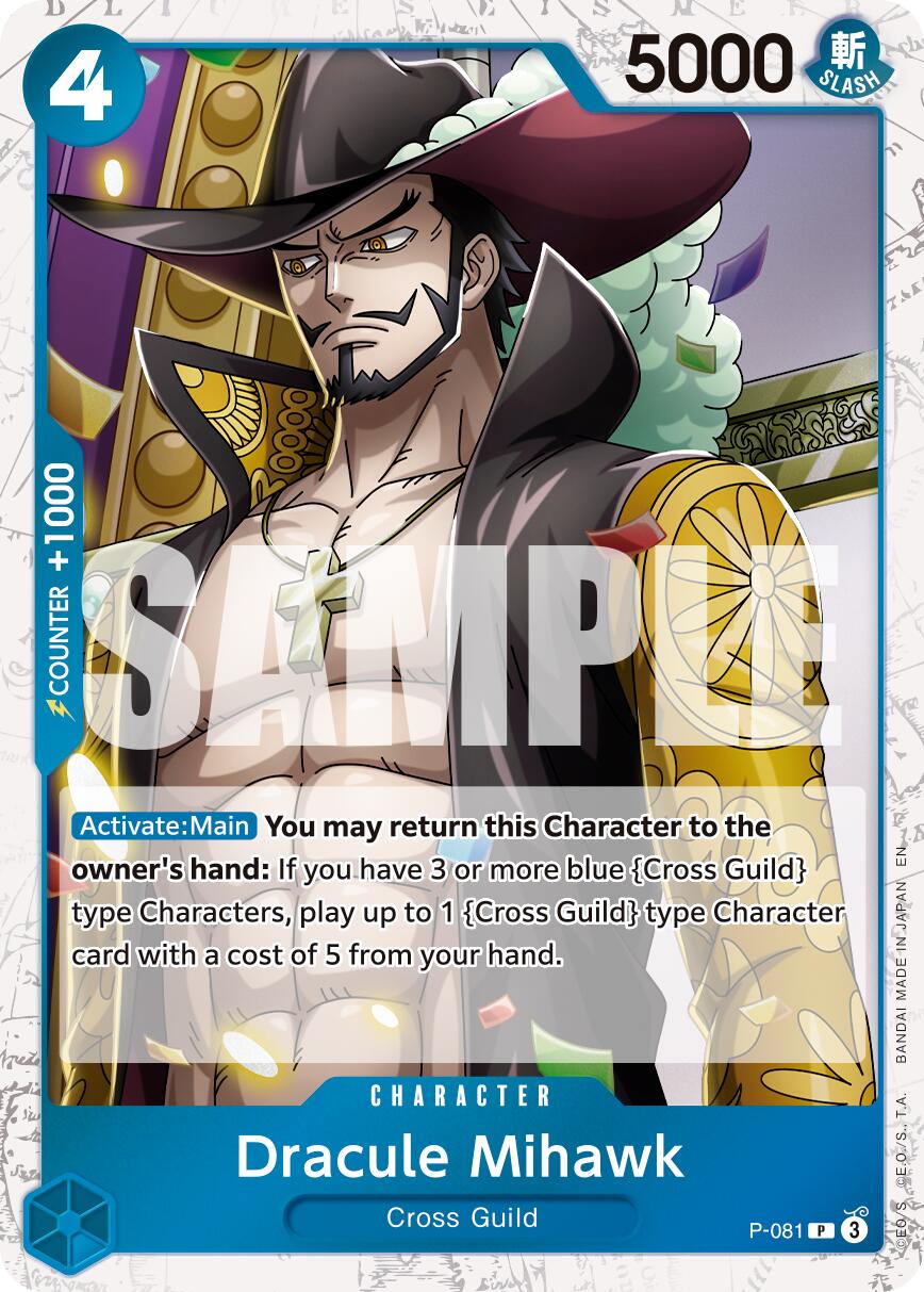 Dracule Mihawk (P-081) (Pirate Foil) [Premium Booster -The Best- Vol. 2] | Good Games Modbury