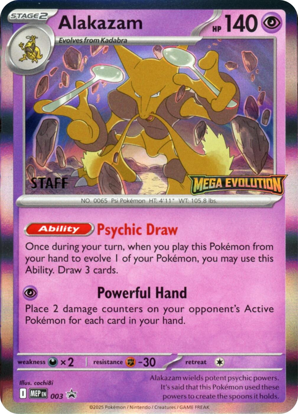 Alakazam (003) (Staff) [Mega Evolutions Promo] | Good Games Modbury