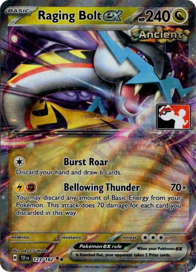 Raging Bolt ex (123/162) (Prize Pack Series 5) [Prize Pack Series Five] | Good Games Modbury