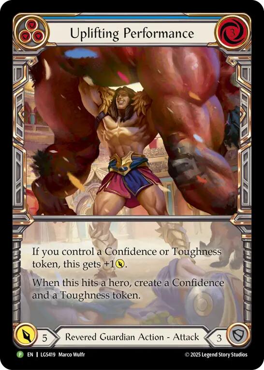 Uplifting Performance [LGS419] (Promo)  Cold Foil | Good Games Modbury
