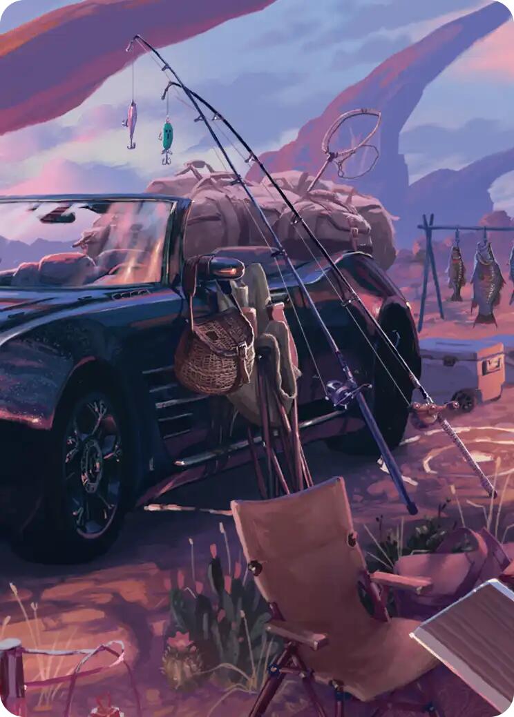 Fishing Gear Scene Art Card [FINAL FANTASY Art Series] | Good Games Modbury