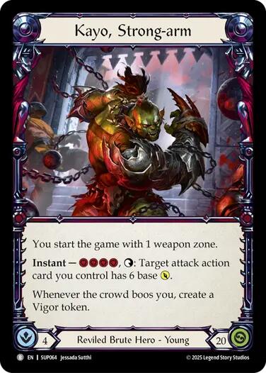 Kayo, Underhanded Cheat // Kayo, Strong-arm [SUP063//SUP064] (Super Slam) | Good Games Modbury