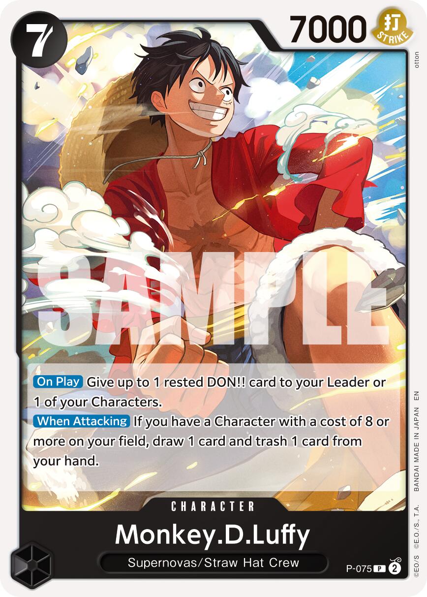 Monkey.D.Luffy (P-075) (Pirate Foil) [Premium Booster -The Best- Vol. 2] | Good Games Modbury