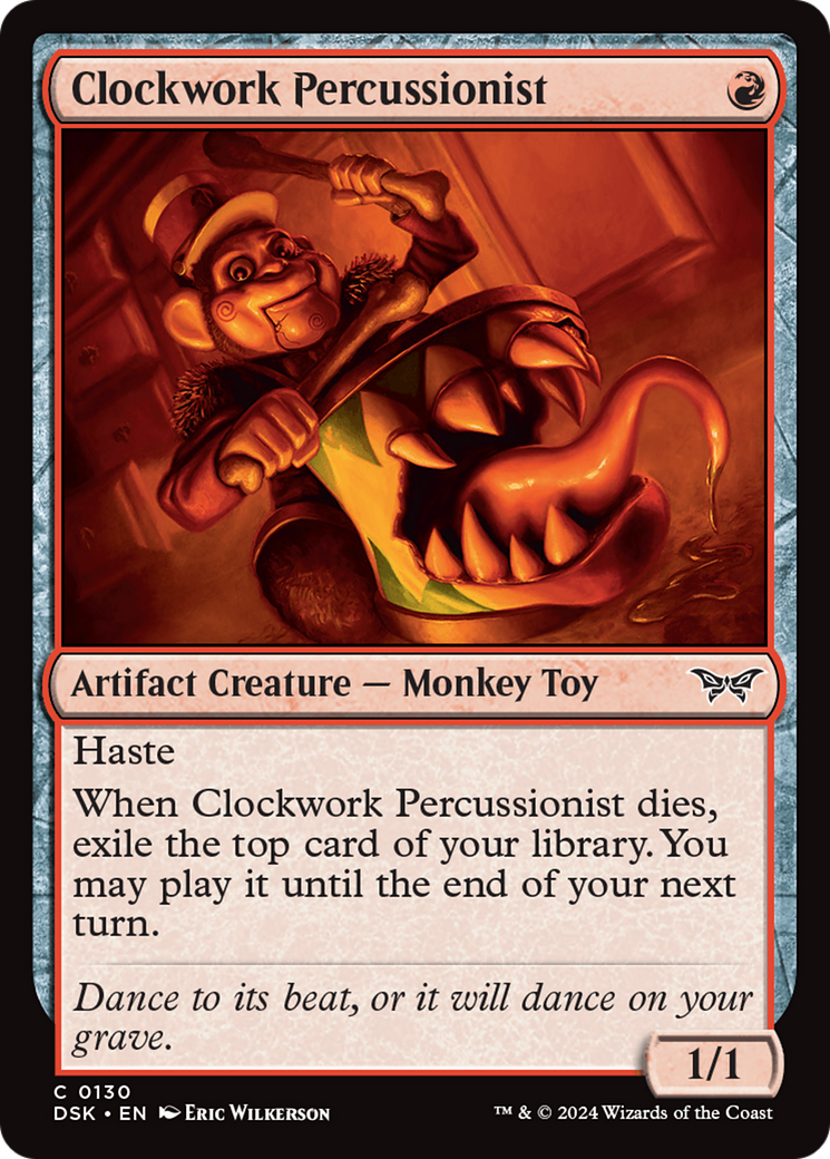 Clockwork Percussionist (0130) [Duskmourn: House of Horror] | Good Games Modbury