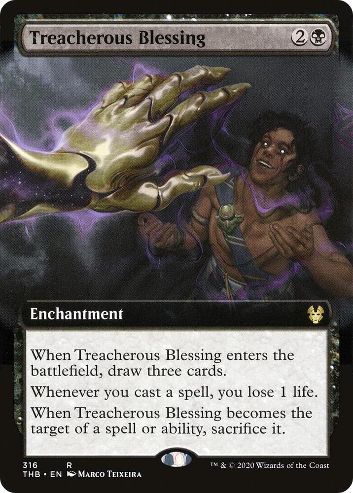 Treacherous Blessing 316/254 (Theros Beyond Death)  - Extended Art | Good Games Modbury